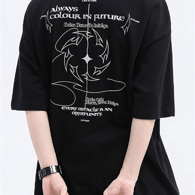 市场上装-T恤-微潮T恤