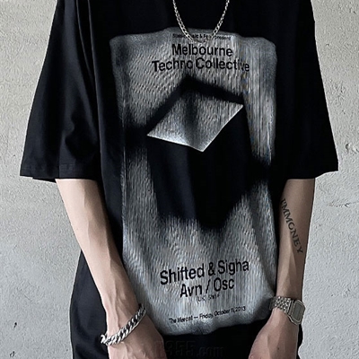 市场上装-T恤-微潮T恤