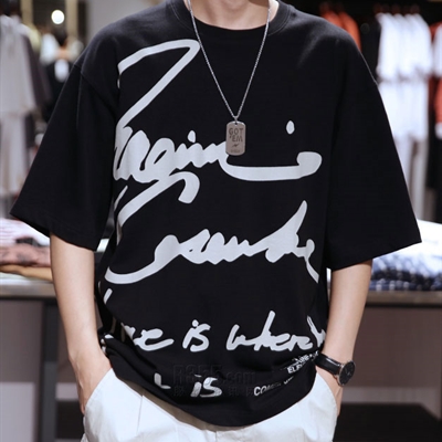 市场上装-T恤-微潮T恤