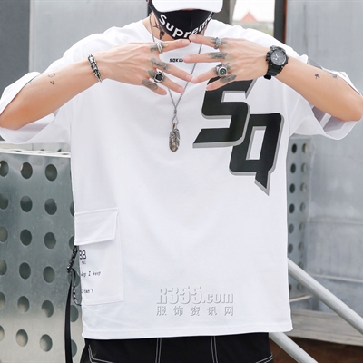 市场上装-T恤-微潮T恤