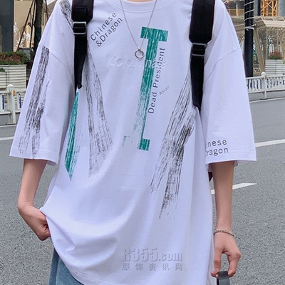 市场上装-T恤-微潮T恤