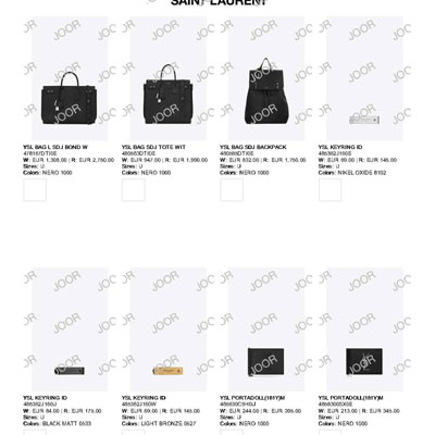 2022春夏_Saint Laurent_配件_欧洲大牌资料