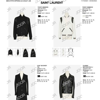 2022春夏_Saint Laurent_服装_欧洲大牌资料