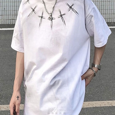 市场上装-T恤-微潮T恤