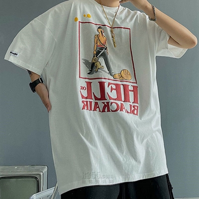 市场上装-T恤-微潮T恤