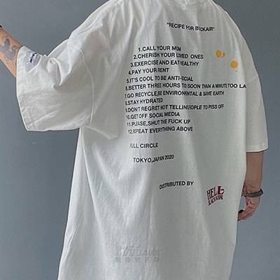 市场上装-T恤-微潮T恤