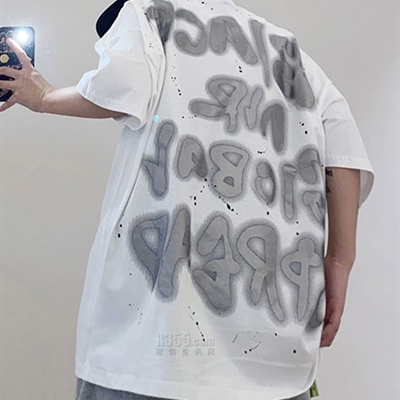 市场上装-T恤-微潮T恤