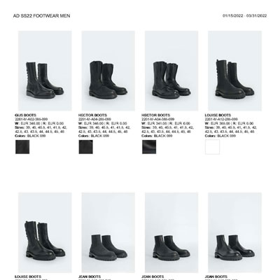 2022春夏_Ann Demeulemeester_鞋子_欧洲大牌资料