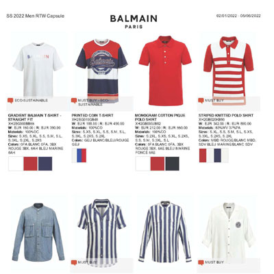 2022春夏_Balmain_服装_欧洲大牌资料
