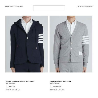 2022秋冬_Thom Browne_毛衫_欧洲大牌资料