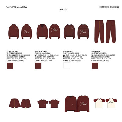 2022秋冬_Rhude_鞋子_欧洲大牌资料