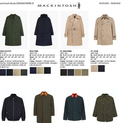 2022秋冬_Mackintosh_服装_欧洲大牌资料