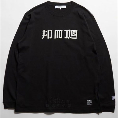 设计师品牌-长袖-微潮T恤