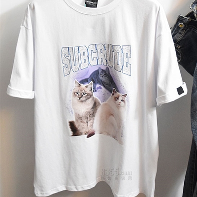 市场上装-T恤-休闲T恤【实拍】