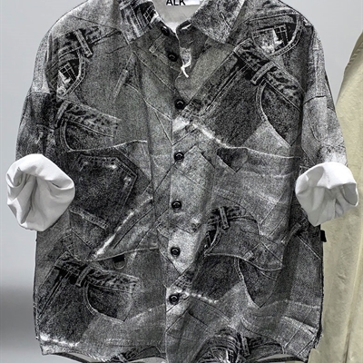 市场上装-衬衫-微潮衬衫【实拍】