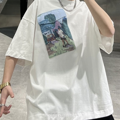 市场上装-T恤-微潮T恤