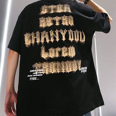 市场上装-T恤-微潮T恤