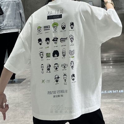 市场上装-T恤-微潮T恤