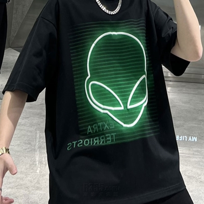 市场上装-T恤-微潮T恤