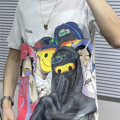 市场上装-T恤-微潮T恤