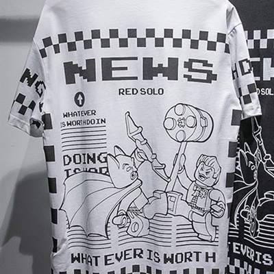 市场上装-T恤-微潮T恤【实拍】