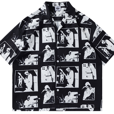 市场上装-衬衫-微潮衬衫