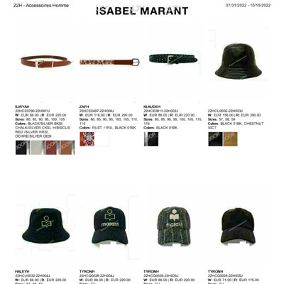2022秋冬_Isabel Marant_配件_欧洲大牌资料