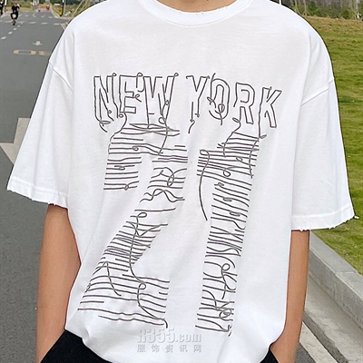 市场上装-T恤-休闲T恤