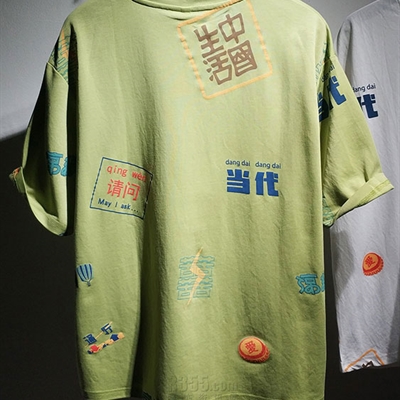 市场上装-T恤-微潮T恤【实拍】