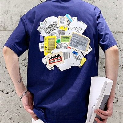 市场上装-T恤-微潮T恤