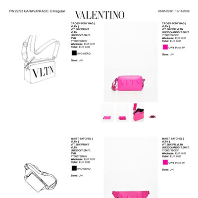 2022秋冬_Valentino_ 配件_欧洲大牌资料