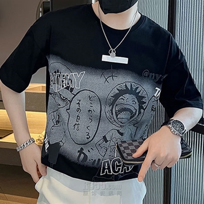 市场上装-T恤-微潮T恤