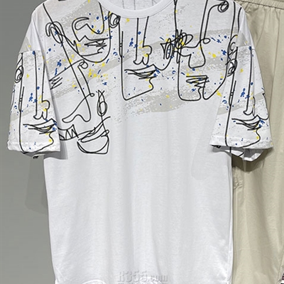 市场上装-T恤-微潮T恤【实拍】