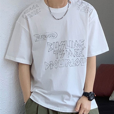 市场上装-T恤-微潮T恤