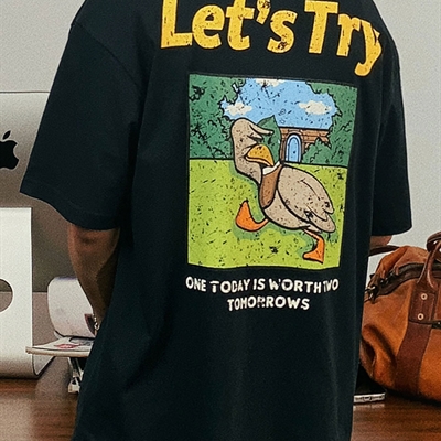 市场上装-T恤-微潮T恤