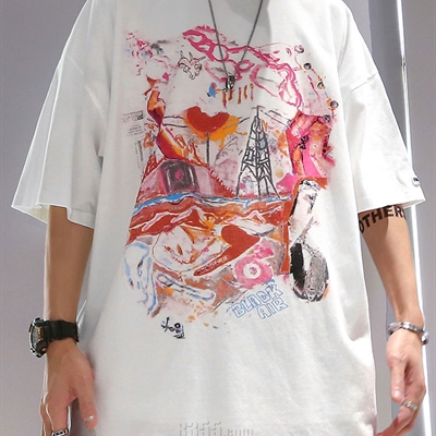 市场上装-T恤-微潮T恤