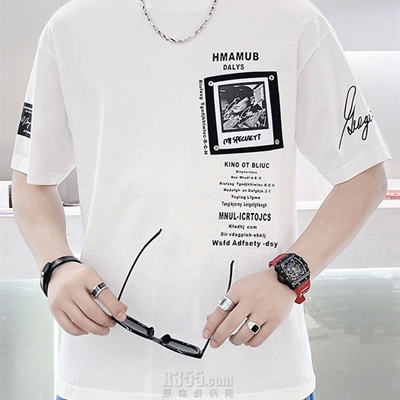 市场上装-T恤-微潮T恤