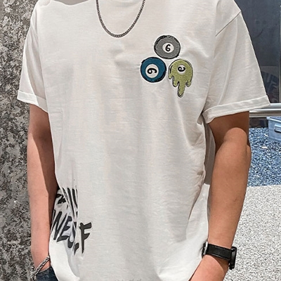 市场上装-T恤-微潮T恤