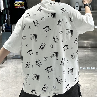 市场上装-T恤-微潮T恤