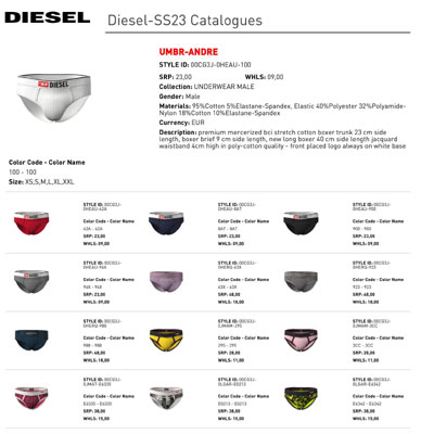 2023春夏_Diesel_内衣_欧洲大牌资料