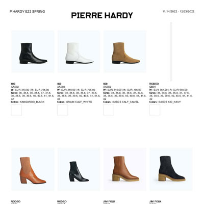 2023春夏_Pierre Hardy_ 鞋子_欧洲大牌资料