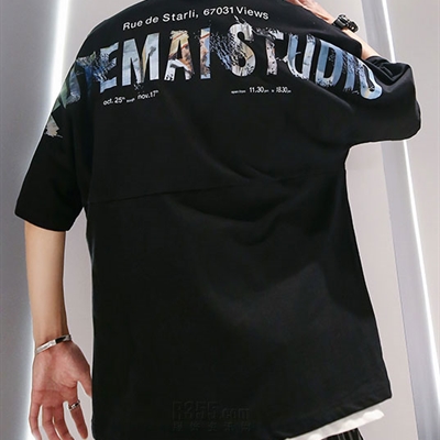 市场上装-T恤-微潮T恤