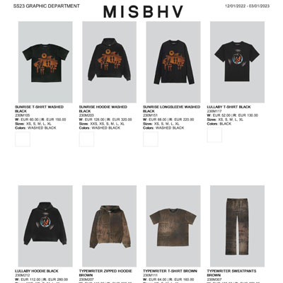  2023春夏_MISBHV_服装_欧洲大牌资料