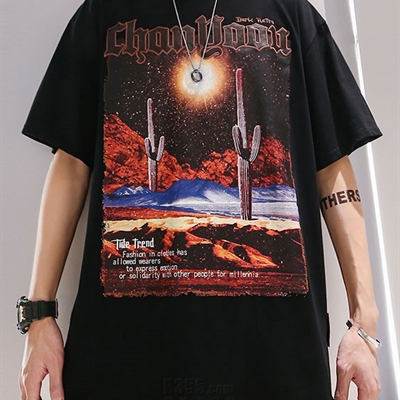 市场上装-T恤-微潮T恤