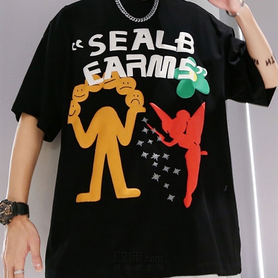 市场上装-T恤-微潮T恤