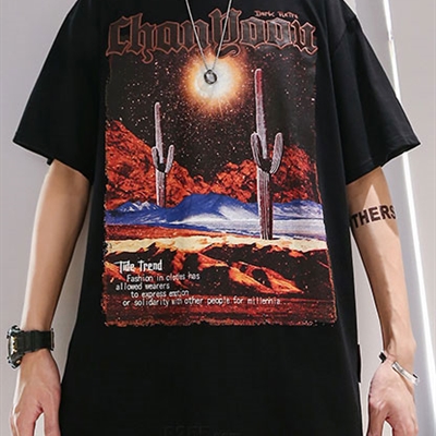 市场上装-T恤-微潮T恤