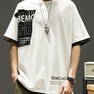 市场上装-T恤-微潮T恤