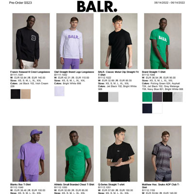 2023春夏_BALR_ 欧洲大牌资料
