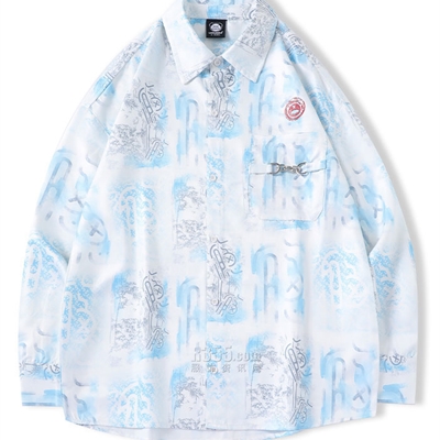 设计师品牌-长袖-微潮衬衫
