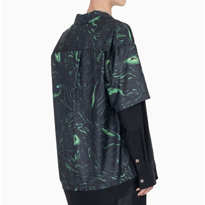 设计师品牌-短袖-微潮衬衫